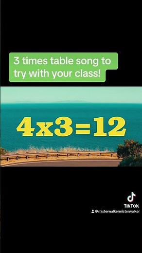 Three times table song to try with your class!
