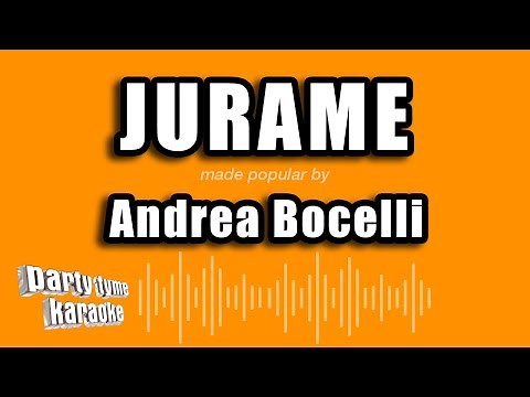 Andrea Bocelli - Jurame (Versión Karaoke)