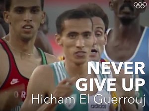 1.1M views · 39K reactions | Never give up! Be inspired by  Moroccan middle-distance runner Hicham El Guerrouj, whose determination saw him overcome race setbacks to become is the only the second man to earn a gold medal in both the 1500m and 5000m races at the same Olympic Games in Athens 2004. 磊磊 Read more about this amazing athlete here  https://oly.ch/3hW8lnB | Olympics | Facebook
