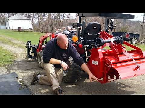 RK King Kutter 48" Tiller first time use.