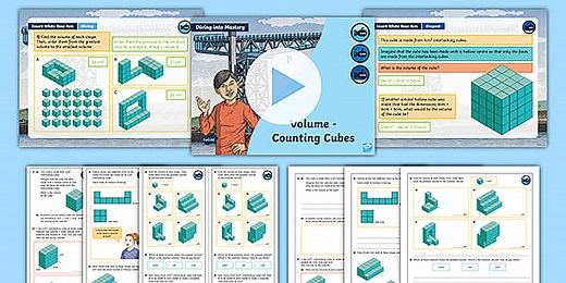 Year 6 Diving into Mastery: Step 7 Volume – Counting Cubes Teaching Pack