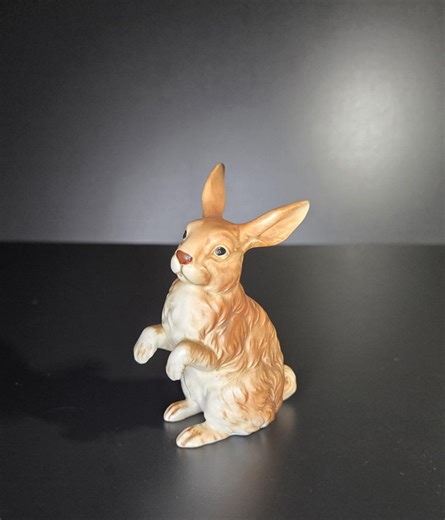 Vintage Lefton Brown Rabbit Figurine | Made in Japan | Easter Décor - Etsy