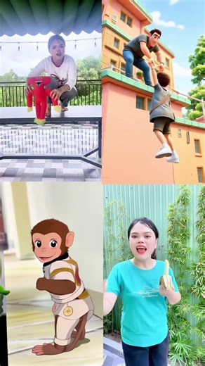 Real Life vs. Animated Adventures! Monkey Business & High-Rise Rescues 🐒🏢