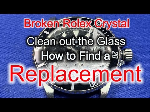 Rolex Submariner - Smashed Crystal Cleaning and Finding a New Crystal!