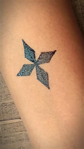 DIY Pen Tattoo 🖊️😀 #tattoo #diytattoo #handtattoo