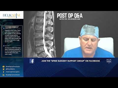 Deuk Laser Disc Repair at L4-5, L5-S1 of the Lumbar Spine