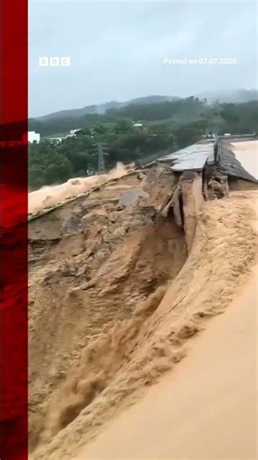 Fatal Typhoon Maysak floods burst dam wall in China. #BBCNews