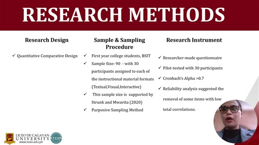 4.8K views · 17 reactions | Paper Presenter: Mary C. Javier, LPT Liceo de Cagayan University Cagayan de Oro City Co-Author: Conniebel C. Nistal, PhD Research Title: “Examining the Effects of Social Studies Instructional Material Formats on Cognitive Load Among College Students” | Embracing the Culture of Research - ETCOR Educational Research Center, Inc. | Facebook