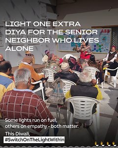 From lighting homes to powering industries, and bright streets to brighter futures, every light we switch on is a step toward progress that lasts. This Diwali, we continue to #SwitchOnTheLightWithin #ABBIndia #EngineeredToOutrun | ABB