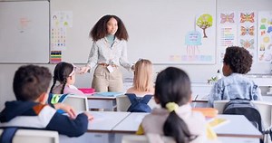 School Answer Teacher Students Classroom Learning Stock Footage Video (100% Royalty-free) 1108090221 | Shutterstock
