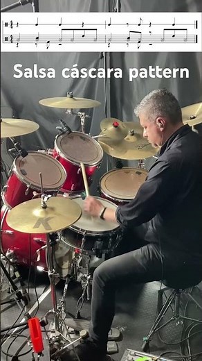 Salsa Drum rhythm cascara pattern #salsa