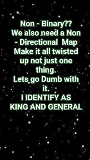 Non Binary? Non Directional map
