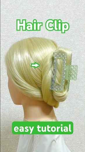 ヘアクリップまとめ髪簡単なやり方✨hair clip