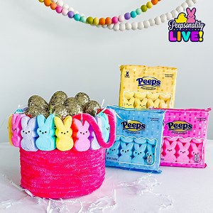Get ready for Easter and watch how Addie from Two Little Taylors makes this DIY PEEPS Basket: https://bit.ly/FB_PLEAddie2 | PEEPS