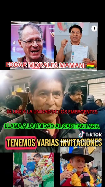 Edgar Morales llama a la unidad a los líderes emergentes y hace una invitación para que se una al líder capitán Lara.