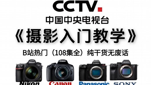【零基础学摄影】B站专门为摄影新手打造的相机摄影入门教程，全套108集，手把手带你从入门到进阶！（内含相机摄影所有技巧）