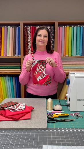 An easy and fun sewing project suited for all sewing levels. Come and join us in the Camelot Studio with @giftsbygloria , as we take you through the steps of making an adorable Christmas Stocking with our Tattoo Parlour Collection  Click the link in bio to watch the YouTube Video Tutorial. | Camelot Fabrics | Facebook