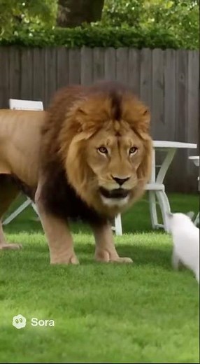 When a Lion Gets Scared… 😂 You Won’t Expect This!