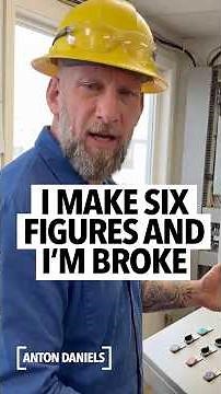 Man says he's a control room engineer making more than $120,000 a year and he's struggling and broke