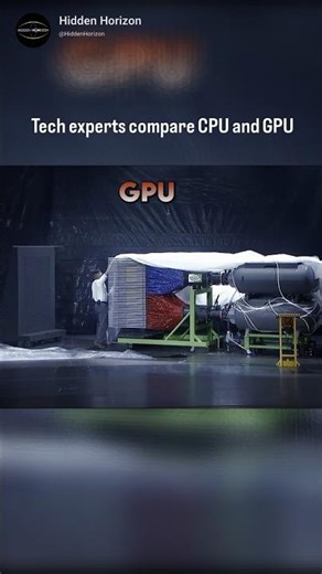 CPU vs GPU Explained with Ink 💻🖌️ | Visual Processing Comparison #shorts #ComputerScience