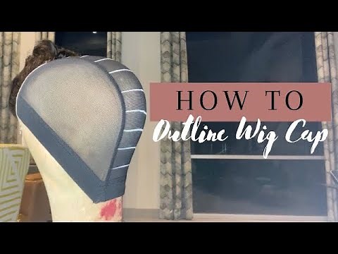 Step By Step| How to Outline Wig Cap for Sewing Machine Wig Method