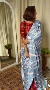 7.8K views · 28 reactions | This saree is a dance of contrasts. The...