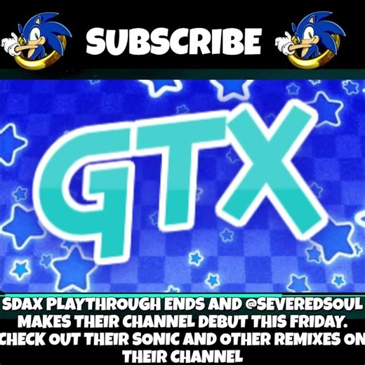 SADX playthrough ends this Friday and check out ‪@SeveredSoul-44‬ remixes on their channel too#sonic
