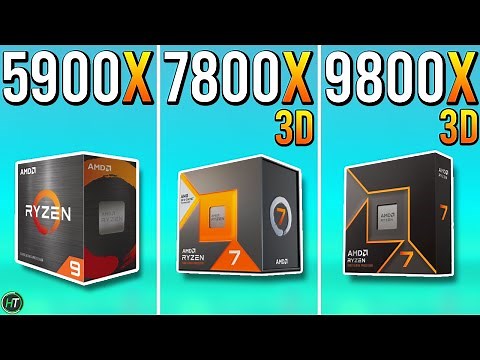 Ryzen 9 5900X vs Ryzen 7 7800X3D vs Ryzen 7 9800X3D