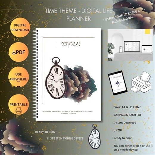 Printable Daily Planner PDF, Time Management Planner, Productivity Planner A4, Goal Setting Planner, Digital Download - Etsy