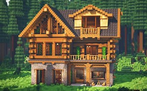 【Minecraft建筑教程】如何建造终极云杉豪宅