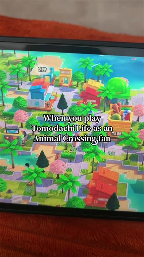 When you play #tomodachilife as an animal crossing fan/player 🥹 finished 1 neighborhood. This is so fun! 🥰 #nintendo #tomodachigame #game #fyp
