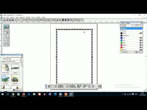 How to create Border in Pagemaker 7.0 | step by step tutorial