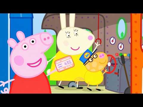 Peppa Pig - Train Ride With Peppa And Friends! 💚 Super Toons TV - Best Cartoons