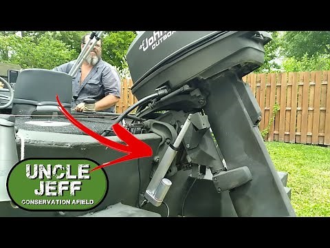 add tilt to outboard with $40 actuator from Ebay