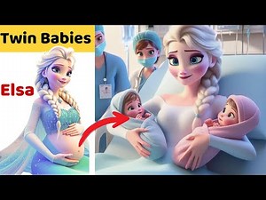 Elsa Gives Birth to Twins and Raises Them with the husband together and they Live Happily Together