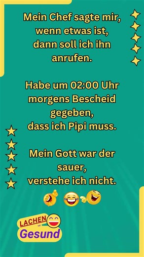 😂Chef anrufen #lachenistgesund #witze #lustig