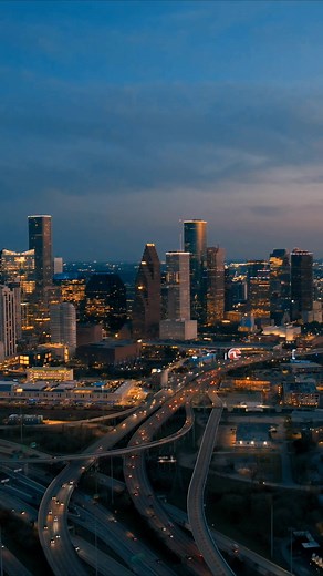 Discover Houston's Night Skyline: A Stunning Drone Video