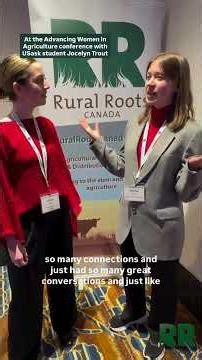 USask student interview at the Advancing Women in Agriculture conference