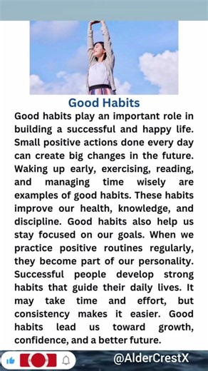 The Power of Good Habits | Build a Better Life | Motivational English Speech.