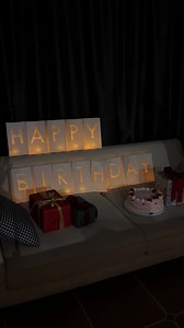 This birthday setup makes surprises way too easy🎂✨#flamelesscandle #homedecor #happybirthday #birthdaydecor #ledcandles
