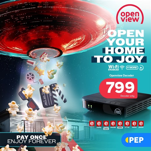 Open your home to endless entertainment with just one payment. Enjoy quality shows forever with Openview and PEP. View more: https://bit.ly/47dsa1J #LifesBetterWithPEP | PEP
