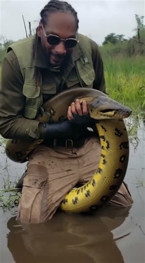 Snoop dog catches python