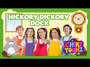 Hickory Dickory Dock | Chiki Toonz | Children's songs #song #cartoon
