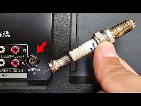 Insert a Spark Plug into the TV and all the channels in the world will be unlocked Antenna Booster