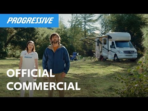Progressive Two people in front of a lake Ad commercial 2024