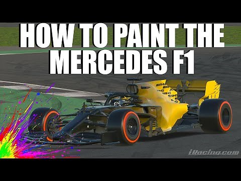 How To Paint Your Mercedes F1 Car | iRacing