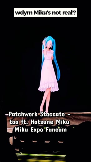 Miku Expo 2026 Patchwork Staccato - toa Fancam San Jose Day 2 #MIKUEXPO2026 #shorts