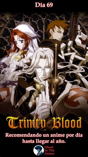 Ghost in the Anime on Instagram: "Trinity Blood es un anime original, que si eres ya un otaku con bastantes años como yo, puede que la hayas visto, o al menos escuchado hablar de ella. Esta obra no sitúa en un futuro postapocalíptico, donde existe una lucha entre el Vaticano y los vampiros, y nuestro protagonista es un sacerdote vampiro que solo se alimenta de vampiros. Buscando alguno secuencia para este reel, me di cuenta de que esta serie ha envejecido peor de los q me imaginaba, además de qu