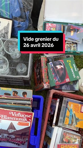 Vide grenier du 26 avril 2026. Très grand vide grenier comme chaque année. Assez peu de jeux intéressant mais c’était une bonne balade 😅 #videgrenier #brocante #brocantegame #marcheauxpuces #jeuxvideo