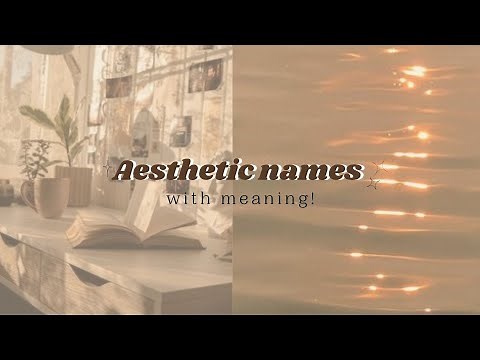 Aesthetic names with meaning | names that means cloud, sky, rain, air & wind ☁ ☂